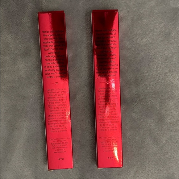 New! TWO Too faced Lady Bold red waterproof lip liner 27614 - Picture 6 of 9